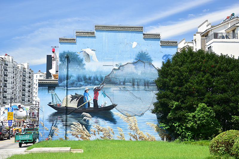 2020年8月2日拍攝的江蘇省張家港市永聯(lián)村。